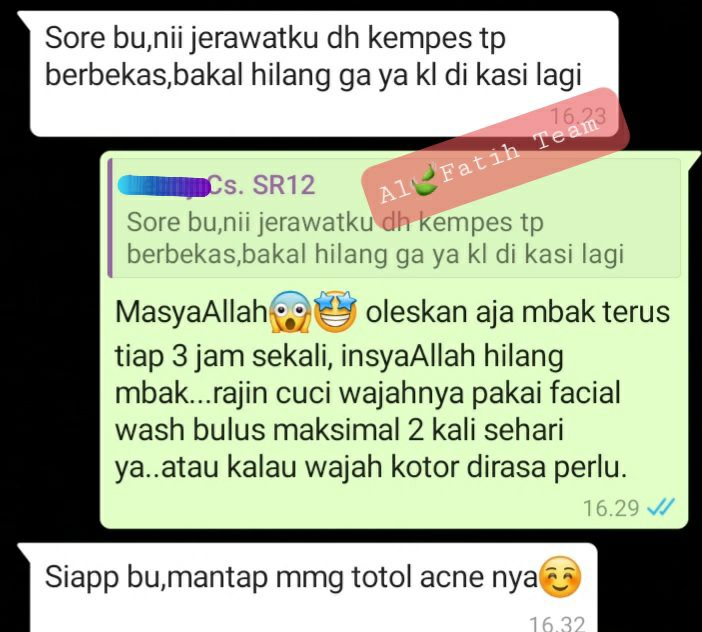 Testimoni Hangat Acne Totol SR12, si pemburu jerawat Hormon, tanggal 5 Desember beli..hari ini tgl 9 desember menyampaikan bahwa jerawatnya udah kempes. MasyaAllah. ACNE TOTOL SR12👍👍👍