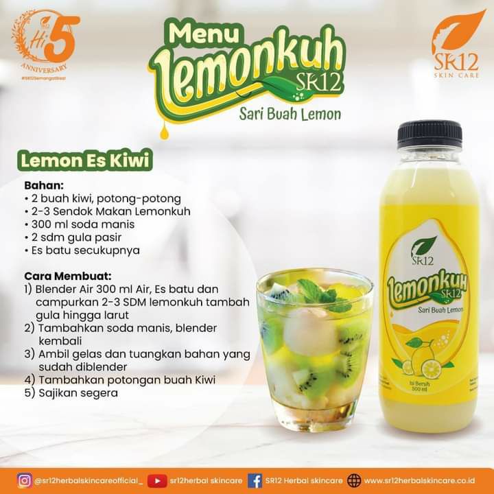 Yuk bikin  es lemon ala LEMONKUH SR12🍋🥝Lemon Es Kiwi🥝🍋Untuk persiapan buka puasa  muEmmm....segerrrrr🍋🍋🍋🥝🥝🥝