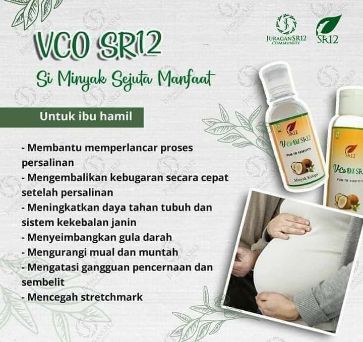 💦 VCO SR12 buat Bumil dan calon debay 🥰Minyak kelapa murni SR12 ini minyak sejuta manfaat ya... MasyaAllah...👍👍👍 masih banyak manfaat lainnya💦 Ready stock semua ya..        🌴Yang cair semua ukuran dan        🌴Yang kapsulTerserah mau pilih yang mana sesuai selera nya.. kualitas manfaat nya tetap sama, sama2 ampuh 🤩👍 karena yang kapsul pun isinya minyak kelapa murni SR12 juga. Wa/Telegram👉0821-5799-8873AGEN RESMI SR12 HERBAL SKINCARE BALIKPAPAN KAL-TIM
