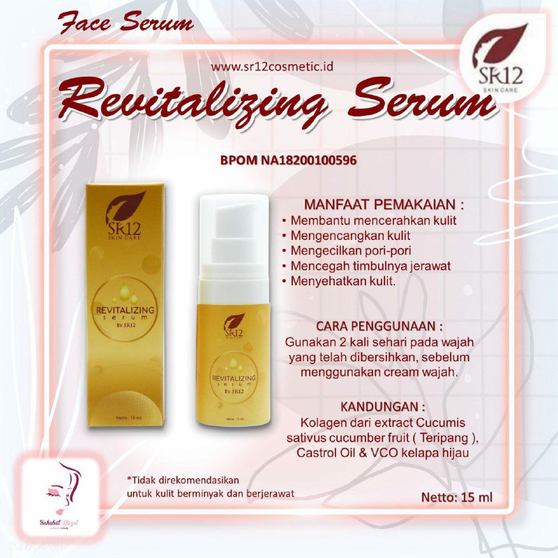 Mata anda hitam seperti mata panda ??Atau berlubang-lubang/gradakan  akibat bekas jerawat (bopeng)? Jangan khawatir SR12 punya solusinya: Serum Revitalizing..serum berbahan dasar herbal alami ini...membantu membuat wajah mu mulus dan cerah tanpa lingkar hitam, nggak gradakan lagi 🤩👍 mantuuul deh pokoknya..MaasyaAllah, yok segera di miliki Wa/telegram 👉0821-5799-8873Agen Resmi SR12 Herbal Skin care Balikpapan, KAL-TIM