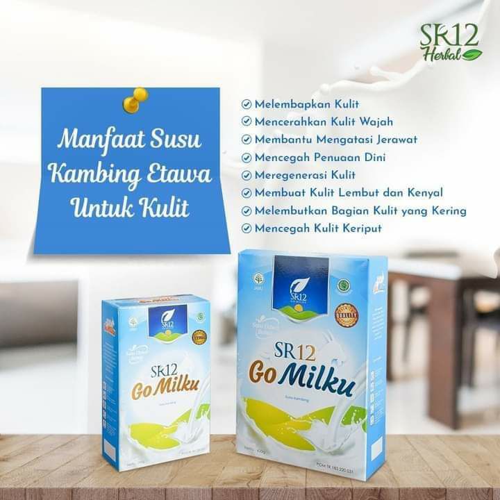🌿🥛Manfaat susu kambing etawa untuk kulitTak hanya bagian dalam tubuhmu saja yang dapat merasakan manfaat dari Susu Kambing Etawa, kulitmu pun bisa merasakan manfaatnya dengan banyak 😊Yuk konsumsi Susu Kambing GoMilku secara rutin, agar kebutuhan tubuhmu ternutrisi dengan baik.🌿🥛Oiya keunggulan susu GoMilku SR12 ini  adalah :🥛TIDAK BAU AMIS/TIDAK PRENGUS🥛GURIH, manisnya pas tidak bikin tenggorokan keserek.🥛TANPA GULA, manisnya dari MADU Sebagai pemanis ALAMI.🥛Terdapat DAUN KELOR dan Ikan GABUS yang tentunya udah terkenal banyak sekali khasiatnya🤩Ready semua ukuran:200 gram600 gramWA/Telegram👉0821-5799-8873AGEN RESMI SR12 HERBAL SKINCARE BALIKPAPAN, KAL-TIMMampir ke shopeeku yuks👇shopee.co.id/agenresmisr12Atautokopedia.com/sr12balikpapan( bisa pakai Voucher free ongkir, dan bisa COD juga lo...)🎉🎉🎉Jangan lewatkan promo 12.12 di SHOPEE 🥳🥳🥳Gercep..stock sudah menipis🚀