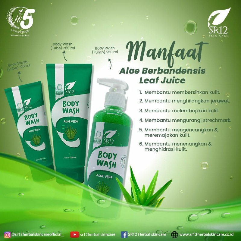 Keharuman yang menyegarkan Sensasi mandi yang menyenangkan 😍Body Wash Aloe Vera SR12 selalu menjadi favorit ku ❤️Ready: kemasan baru yg tutup model pump🤩Yang kemasan baru bentuk tube juga ready ya.🎉🎉🎉WA/telegram 👉0821-5799-8873AGEN RESMI SR12 HERBAL SKINCARE BALIKPAPAN KAL-TIMMampir ke shopeeku yuk👇shopee.co.id/agenresmisr12Atau tokpedku👇tokopedia.com/sr12balikpapan