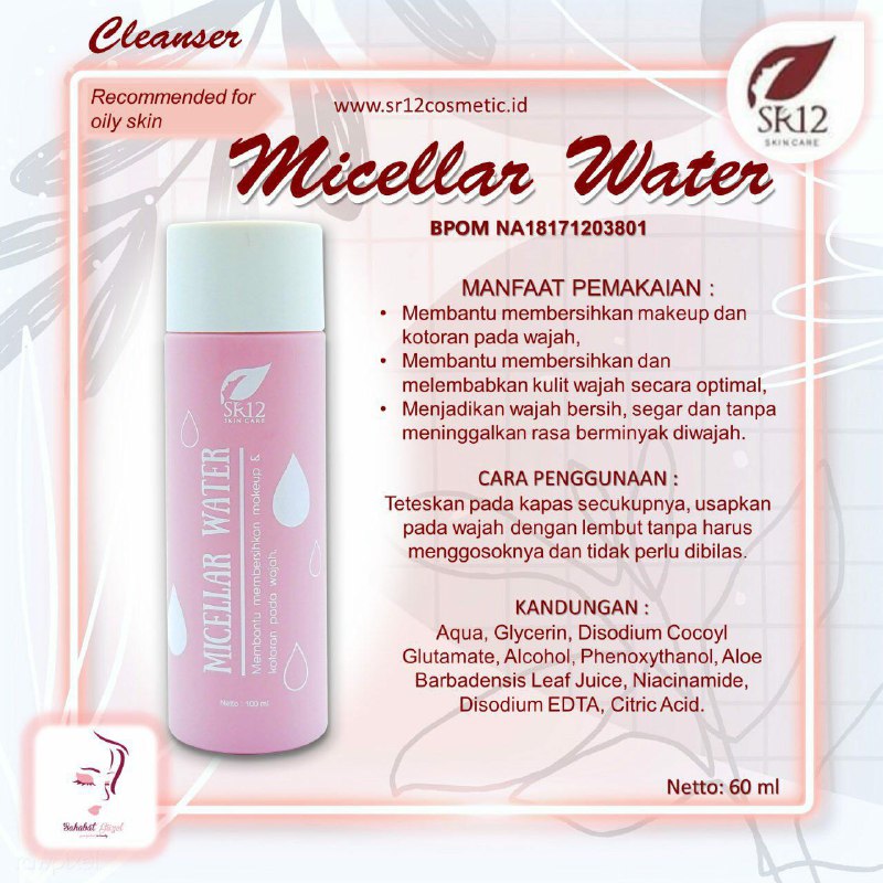 Assalamu'alaykum dear 🌸 Hari ini kita bicara  MICELLAR WATER SR12 Ini bukan sulap bukan sihir ya dear.., Micellar water SR12 adalah cleansing yang praktis, bersih tuntas sampai p0ri2 dengan sekali usap tanpa dibilas...Oiya Micellar water SR12 ini mengandung zat aktif pencerah *Niacinamide* ya dears❤️Wah apalagi tu Niacinamide?🤔 Eitttss itu bukan zat kimia berbahaya Lo...tapi nama lain dari Vitamin B3 yg biasa nya terkandung dalam skincare aman, yang mampu mencerahkan kulit wajah mu. OkkaaayyyyyYakin nih gak mau memiliki si Micellar water SR12?Selain membersihkan dari debu & kotoranMicellar ajaib ini bisa mencerahkan dan meratakan warna kulit ya dear 🥰Artinya bisa memudarkan flek hitam juga lo.....Keren bin mantuuul kan???Ready ya.. segera dipinang sebelum kehabisaaaan, stok menipiiisss 🥳🥳🥳WA/telegram 👉0821-5799-8873AGEN RESMI SR12 HERBAL SKINCARE BALIKPAPAN, KAL-TIMAtau silahkan kunjungi dan belanja di toko online kami di👇tokopedia.com/sr12balikpapanAtaushopee.co.id/agenresmisr12Assalamu'alaykum dear 🌸 Hari ini kita bicara  MICELLAR WATER SR12 Ini bukan sulap bukan sihir ya dear.., Micellar water SR12 adalah cleansing yang praktis, bersih tuntas sampai p0ri2 dengan sekali usap tanpa dibilas...Oiya Micellar water SR12 ini mengandung zat aktif pencerah *Niacinamide* ya dears❤️Wah apalagi tu Niacinamide?🤔 Eitttss itu bukan zat kimia berbahaya Lo...tapi nama lain dari Vitamin B3 yg biasa nya terkandung dalam skincare aman, yang mampu mencerahkan kulit wajah mu. OkkaaayyyyyYakin nih gak mau memiliki si Micellar water SR12?Selain membersihkan dari debu & kotoranMicellar ajaib ini bisa mencerahkan dan meratakan warna kulit ya dear 🥰Artinya bisa memudarkan flek hitam juga lo.....Keren bin mantuuul kan???Ready ya.. segera dipinang sebelum kehabisaaaan, stok menipiiisss 🥳🥳🥳WA/telegram 👉0821-5799-8873AGEN RESMI SR12 HERBAL SKINCARE BALIKPAPAN, KAL-TIMAtau silahkan kunjungi dan belanja di toko online kami di👇tokopedia.com/sr12balikpapanAtaushopee.co.id/agenresmisr12