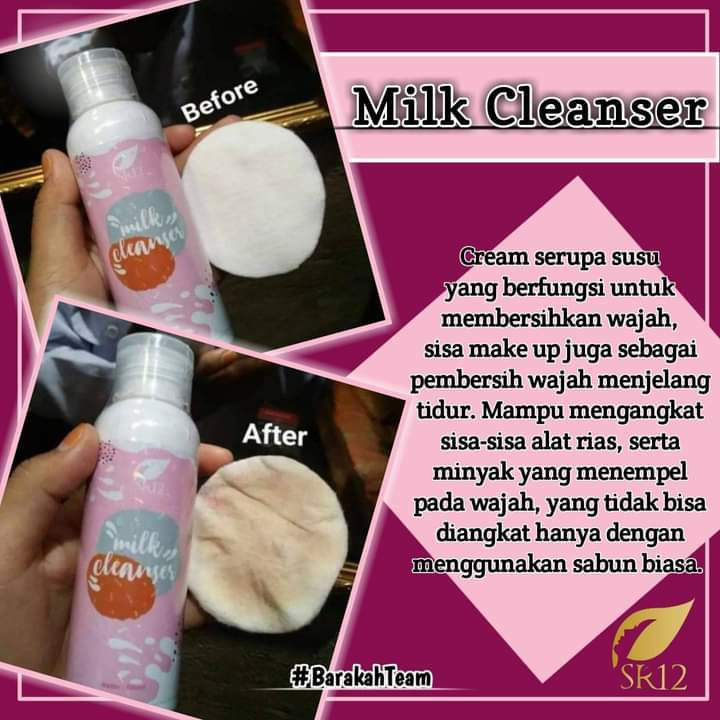 Assalamu'alaykum temans group...🥰🤩Sudah banyak yang membuktikan pembersih wajah milk cleanser SR12 ini lo😍Karena tidak bisa hanya dengan menggunakan facial wash/sabun saja kotoran terangkat dengan sempurna. Cara ampuh untuk mengangkat kotoran dan sisa make up sampai pori2 ...ya harus dengan double cleansing dengan milk cleanser SR12Setelah itu lanjut cuci muka nya pakai sabun /Facial wash SR12 sesuai jenis kulitmu ya dear..KARENA CANTIK itu BUTUH TELATEN🥰Yuk kepoin dan belanja segera...Ready stock ya...terbatasWA/telegram 👉 0821-5799-8873 AGEN RESMI SR12 HERBAL SKINCARE BALIKPAPAN, KAL-TIMAssalamu'alaykum temans group...🥰🤩Sudah banyak yang membuktikan pembersih wajah milk cleanser SR12 ini lo😍Karena tidak bisa hanya dengan menggunakan facial wash/sabun saja kotoran terangkat dengan sempurna. Cara ampuh untuk mengangkat kotoran dan sisa make up sampai pori2 ...ya harus dengan double cleansing dengan milk cleanser SR12Setelah itu lanjut cuci muka nya pakai sabun /Facial wash SR12 sesuai jenis kulitmu ya dear..KARENA CANTIK itu BUTUH TELATEN🥰Yuk kepoin dan belanja segera...Ready stock ya...terbatasWA/telegram 👉 0821-5799-8873 AGEN RESMI SR12 HERBAL SKINCARE BALIKPAPAN, KAL-TIM