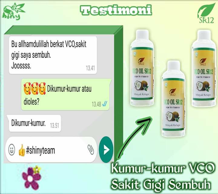 Masih sering sakit gigi...? Kalau sakit gigi tu ya..kepala, telinga semua berdenyut2, bahkan 1 gigi sakit..serasa semua gigi juga ikut berdenyut....kalau sudah begini...MENDING sakit hati deh daripada sakit gigi😅SAKIT GIGI itu...mau di bawa hiburan atau diem2..tetap aja sakiìit bingiiit 😣😩 tapi kalau sakit hati di bawa istighfar, berhibur, senang2...insyaAllah reda tuh sakit hatinya,   Na....kalau kamu lagi sakit GIGI kumur - kumurin deh pakai VCO SR12 insyaAllah nyesss sembuh nggak sakit lagi, kalau perlu sekalian diminum ya....lebih Josssss👍Yuk kepoin dan order,. masih banyak seabrek manfaat lainnya dari VCO SR12 ini#VCOSR12#MinyakSejutaManfaat WA/telegram 👉0821-5799-8873AGEN RESMI SR12 HERBAL SKINCARE BALIKPAPAN, KAL-TIMAtau silahkan kunjungi toko online kami di 