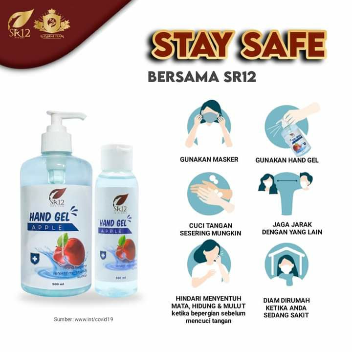 🌿PERSIAPAN NEW NORMAL (terutama persiapan sekolah tatap muka , yuk bekalin putra putri anda dengan hand sanitizer/Hand Gel Apple SR12 )Saat jauh dari air, bisa menggunakan hand gel apple SR12, untuk perlindungan dari virus and bakteri, lembut di tangan&tidak menyebabkan kulit kering meskipun di pakai berkali kali. bahkan bisa mengatasi