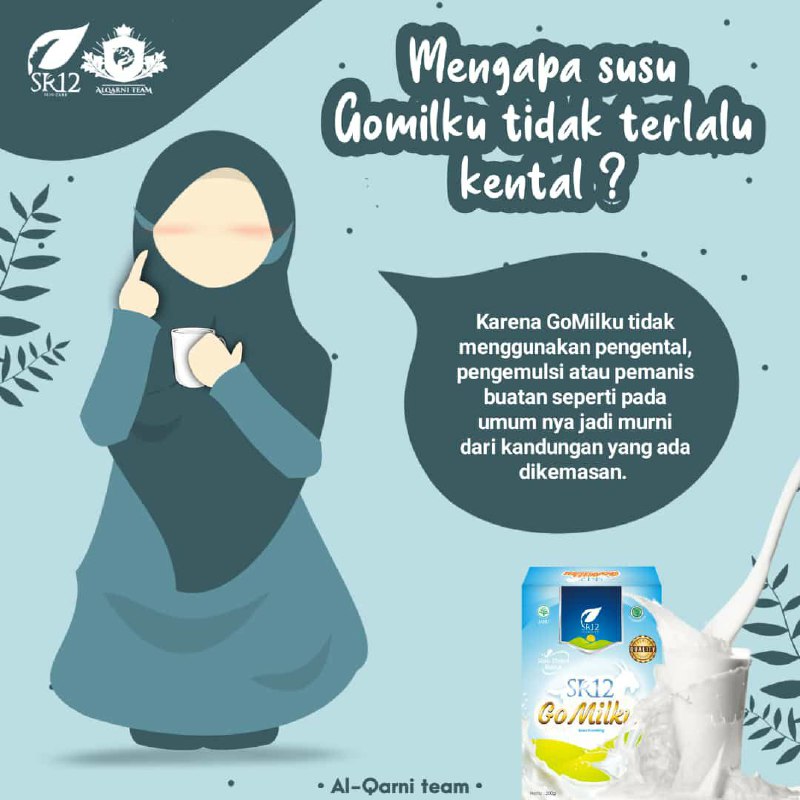 Mengapa Susu GOMILKU SR12 Tidak Kental ?Karena GOMILKU Tidak menggunakan Pengental, pengemulsi ataupun pemanis buatan  seperti pada umumnya. Jadi murni kandungan sesuai yang tertera pada kemasan yaitu:🌿🥛Susu Kambing Etawa🌿🥛Madu🌿🥛Daun Kelor🌿🥛Ikan GabusDia memang BEDA, beda dengan yang lainnya. Karena dia TERISTIMEWA, Tidak Amis, Tidak Bau PRENGUS,  lebih Gurih, manisnya pas👍👍👍 Tanpa gulaManisnya didapat dari MADU sebagai pemanis alami. MAKNYOSSSSS🥛🥛🥛😋😋😋Ready 🤩🍯🥛 200 gram🍯🥛 600 gramWA/Telegram👉0821-5799-8873AGEN RESMI SR12 HERBAL SKINCARE BALIKPAPAN KAL-TIMMampir ke shopeeku yuks 👇shopee.co.id/agenresmisr12Atautokopedia.com/sr12balikpapan(Dapatkan harga terbaik sesuai katalog, bisa pake voucher FREE ONGKIR lo..., dan juga bisa COD juga lo...🎉🎉🎉) Gerceeep