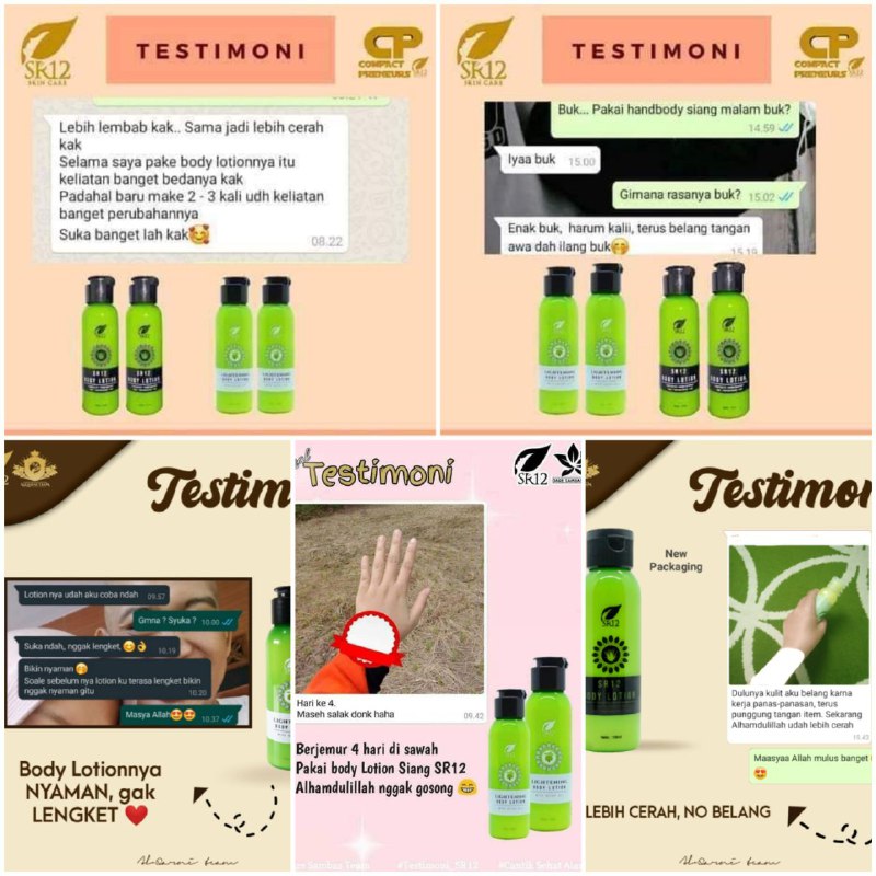 👉Kalau mau cepat proses cerahnya dan kulit lebih ternutrisi gunakan handbody malam (whitening body lotion)👉kalau mau cerah sekaligus terlindungi agar tidak terbakar matahari ..dan agar Handbodyan mu nggak sia-sia gunakan Handbody siang (Lightening body lotion) 🤩🥰 Gampang kan? Bangeeeeet👍👍😎😎Aroma khas wangi nya lembut tidak menyengat nggak ngebosenin beda dari HandBody lain, tidak lengket2, tekstur nya lembut mudah meresap ke kulit mu.Ready ya🤩🤩🤩 kemasan botol (malam)kemasan tube (malam)kemasan tube (siang)WA/Telegram👉0821-5799-8873AGEN RESMI SR12 HERBAL SKINCARE BALIKPAPAN KAL-TIMIntip shopeeku yuk👇shopee.co.id/agenresmisr12Atautokopedia.com/sr12balikpapan👉Kalau mau cepat proses cerahnya dan kulit lebih ternutrisi gunakan handbody malam (whitening body lotion)👉kalau mau cerah sekaligus terlindungi agar tidak terbakar matahari ..dan agar Handbodyan mu nggak sia-sia gunakan Handbody siang (Lightening body lotion) 🤩🥰 Gampang kan? Bangeeeeet👍👍😎😎Aroma khas wangi nya lembut tidak menyengat nggak ngebosenin beda dari HandBody lain, tidak lengket2, tekstur nya lembut mudah meresap ke kulit mu.Ready ya🤩🤩🤩 kemasan botol (malam)kemasan tube (malam)kemasan tube (siang)WA/Telegram👉0821-5799-8873AGEN RESMI SR12 HERBAL SKINCARE BALIKPAPAN KAL-TIMIntip shopeeku yuk👇shopee.co.id/agenresmisr12Atautokopedia.com/sr12balikpapan