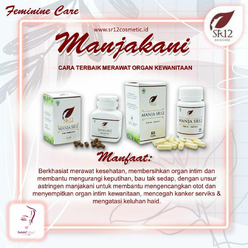 KEPUTIHAN ada yang normal dan ada juga yang tidak normalYang tidak normal itu ciri-cirinya antara lain:✅Jumlah keputihan yang keluar lebih banyak.✅Warnanya berbeda dari biasa, misalnya kekuningan, hijau,coklat, atau keabu-abuan✅Cairan keputihan berbau tidak sedap. Disertai gejala lain, seperti gatal dan iritasi pada vagina.Jika ini terjadi pada anda, jangan di biarkan dan dianggap remeh, Sebelum merambat kebagian lain dari organ kewanitaan anda, bisa berakibat fatal, mengarah ke kanker serviks, bahkan ada yg sampai menganggu sistem reproduksi anda serta mengganggu  keharmonisan hubungan suami istrisegera atasi dg MANJAKANI SR12Manjakani SR12 ini 100% HERBAL alami yang diambil dari manjakani asli ACEH, sudah banyak yg buktikan khasiat keampuhan dari si manja ini. MaasyaAllahYuk tunggu apalagi, segera di miliki dan konsumsi rutin yaReady: 🌿🌷Manja butir🌿🌷Manja KapsulWa/telegram 👉0821-5799-8873AGEN RESMI SR12 HERBAL SKINCARE BALIKPAPAN, KAL-TIMIntip shopeeku yuk👇shopee.co.id/agenresmisr12